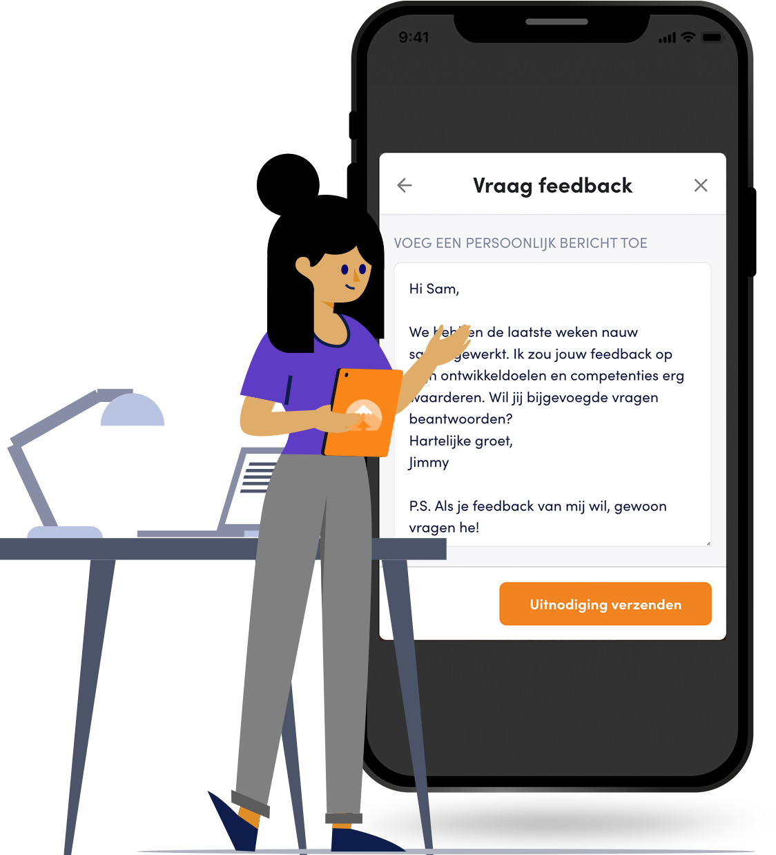 Laat medewerkers 360 graden feedback ophalen van collega’s, management, klanten en anderen.