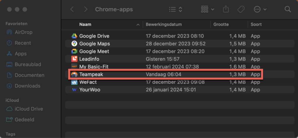 Teampeak app install