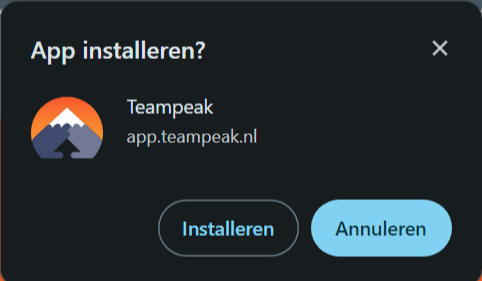 Teampeak Windows App
