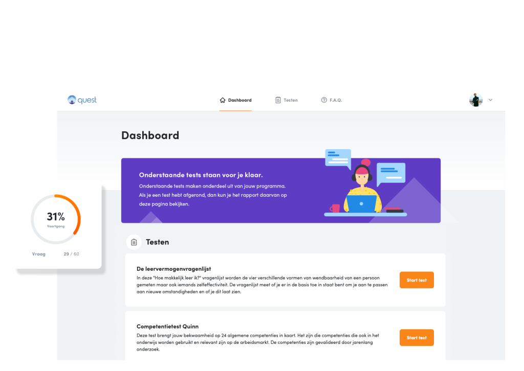 Talent scans e-assessment software van Teampeak