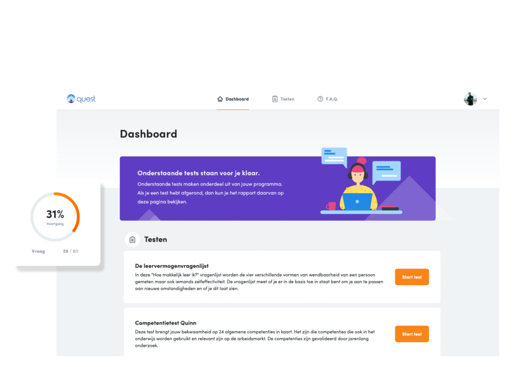Talent scans e-assessment software van Teampeak