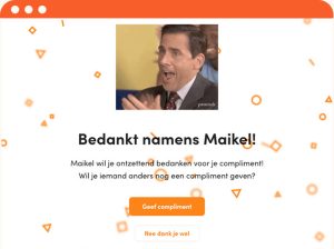 Teampeak complimenten HR software