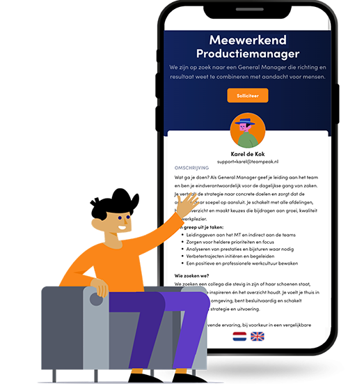 interne vacature module Teampeak