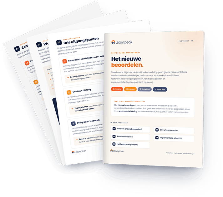 Het nieuwe beoordelen factsheet - Teampeak