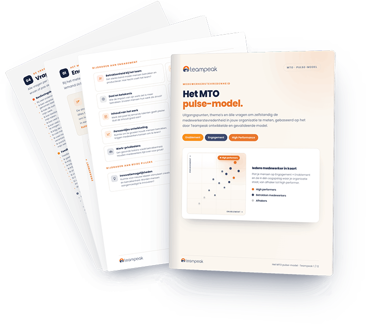 MTO Pulse Model van Teampeak - medewerkerstevredenheidsonderzoek